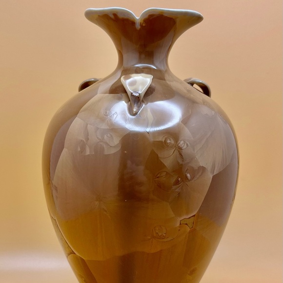 Herrmann Stolken Unique Studio Porcelain Crystalline Glaze 6.5” Vase 2004